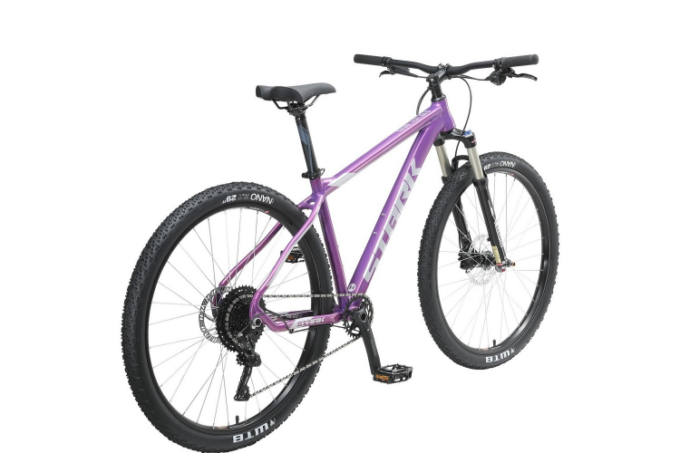  Фото 29" Велосипед Stark'23 Krafter 29.8 HD, рама алюминий 20, фиолетовый/серый металлик