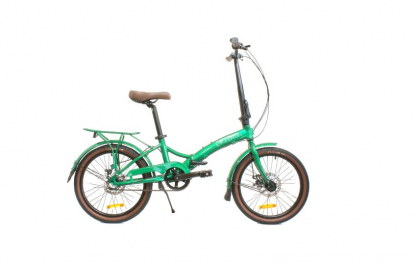 20" Велосипед HOGGER EVOLUTION TOWN-3, MD, рама алюминий, складной, 3-ск, зеленый