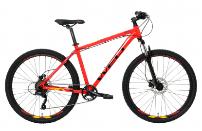27.5" Велосипед Welt Ridge 1.0 HD, рама алюминий 20, Carrot Red, 2024