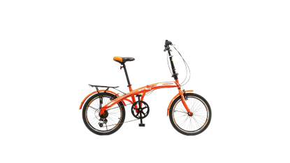 20" Велосипед HOGGER "FLEX" V, рама сталь, складной, 7ск., оранжево-черный