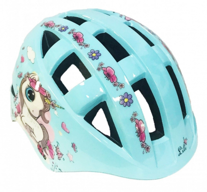 Шлем детский IN-MOLD с регулировкой, размер S(48-52см), рисунок - "lili", инд.уп.Vinca Sport
