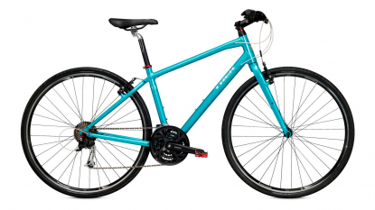 28" Велосипед TREK 7.3 FX WSD, рама алюминий 15, 27ск., V-br, светло-голубой