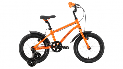 16"Велосипед Stark'22 Foxy Boy, рама алюминий, оранжевый/черный
