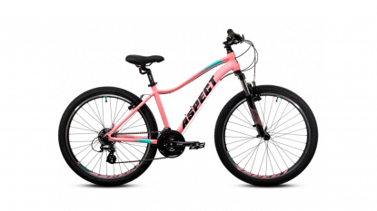 26" Велосипед Aspect OASIS, рама алюминий 14.5, V-brake, Розовый, 2022