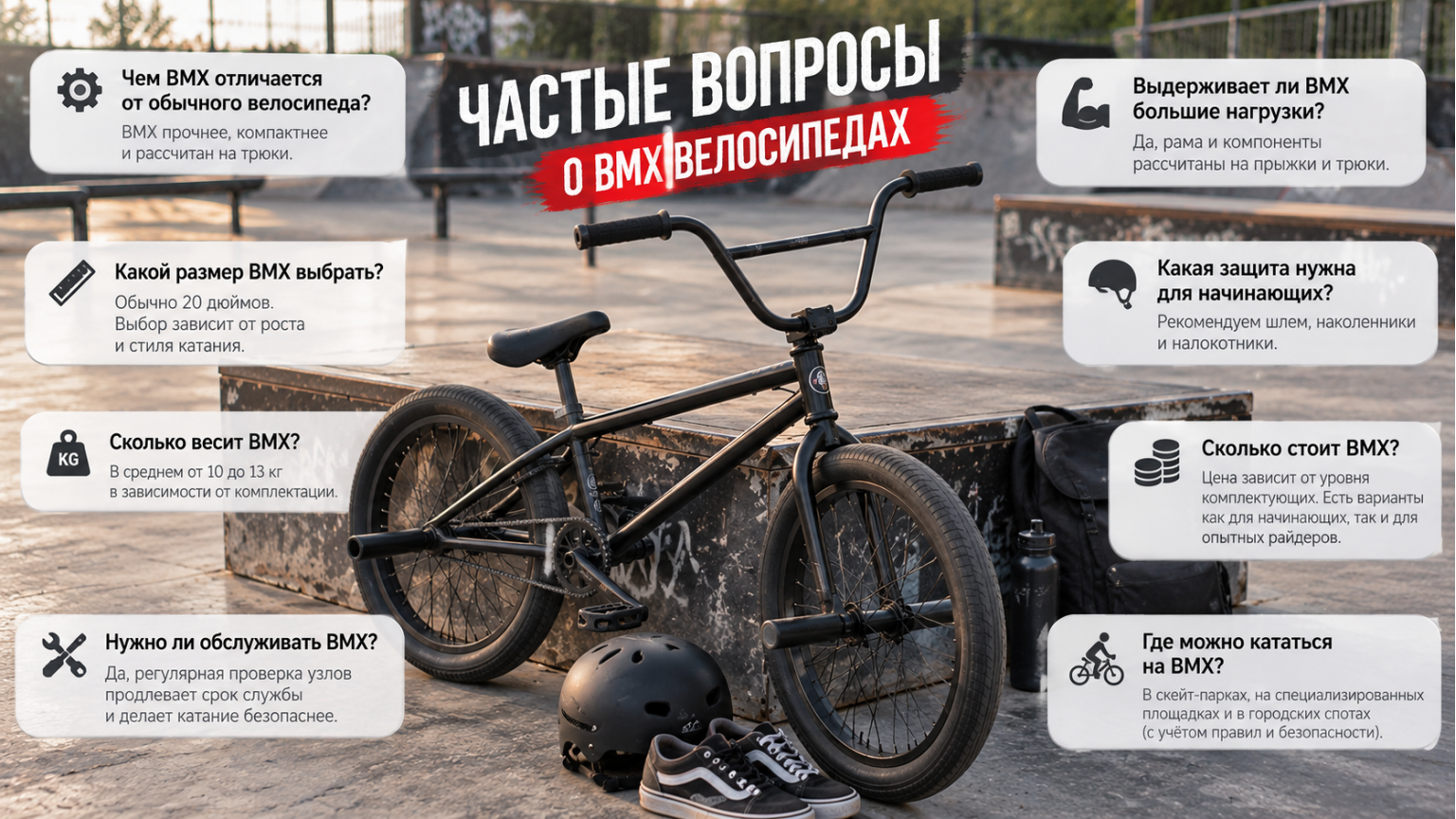 Частые вопросы о BMX велосипедах