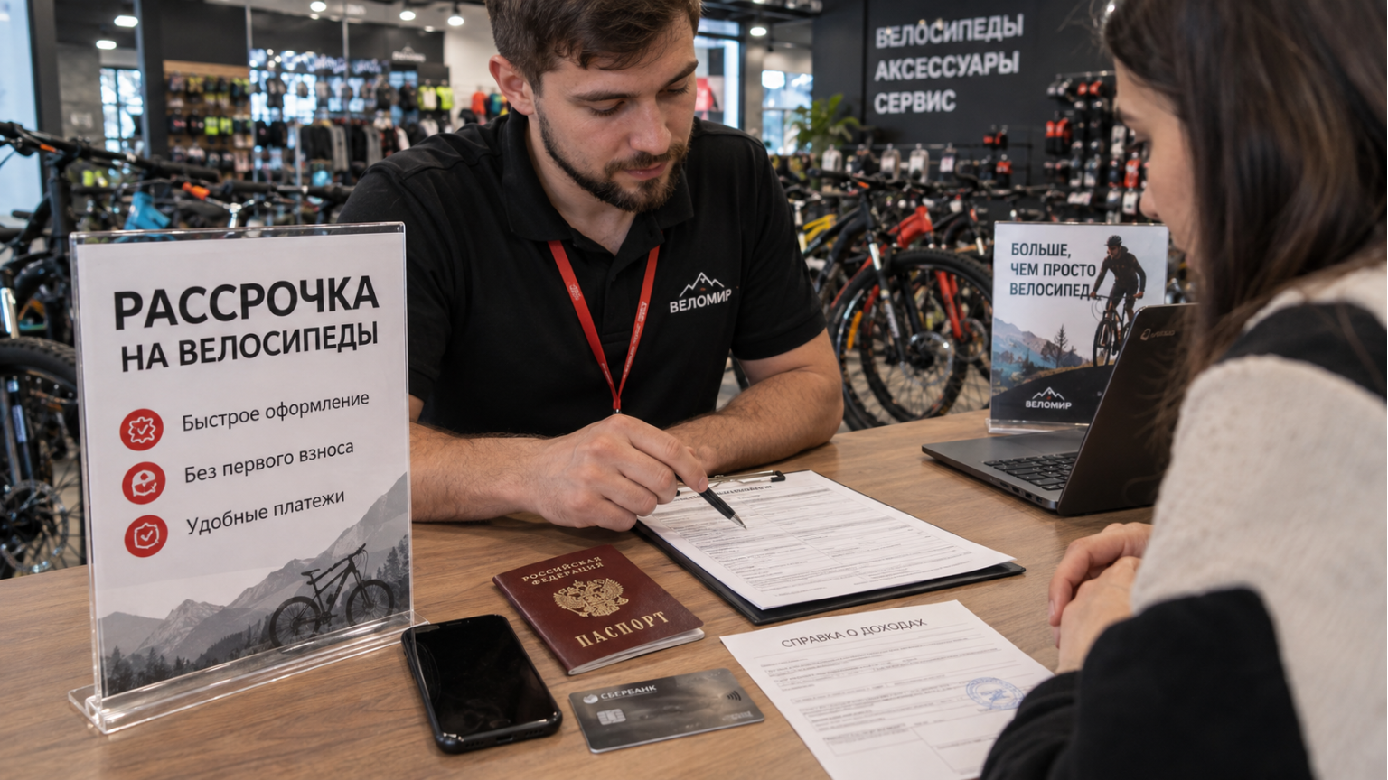 Документы для оформления рассрочки на велосипед
