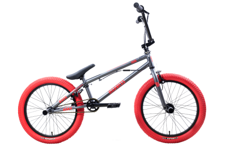 Велосипед BMX Stark Madness 3 сталь, серебристо-красный, 2025