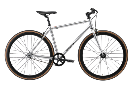 Городской велосипед Stark Terros 700 S 700C, алюминий 16", серебристый, 2026