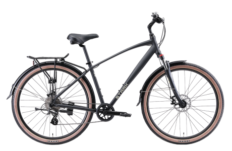 Городской велосипед Stark Touring 28.2 D 700C, алюминий 18", черный, 2026