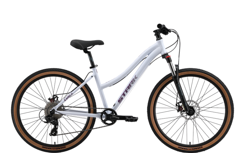 Горный велосипед Stark Luna 26.1 D 26", алюминий 18", белый, 2025
