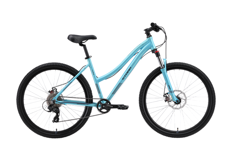 Горный велосипед Stark Luna 27.2 D 27.5", алюминий 18", голубой, 2024
