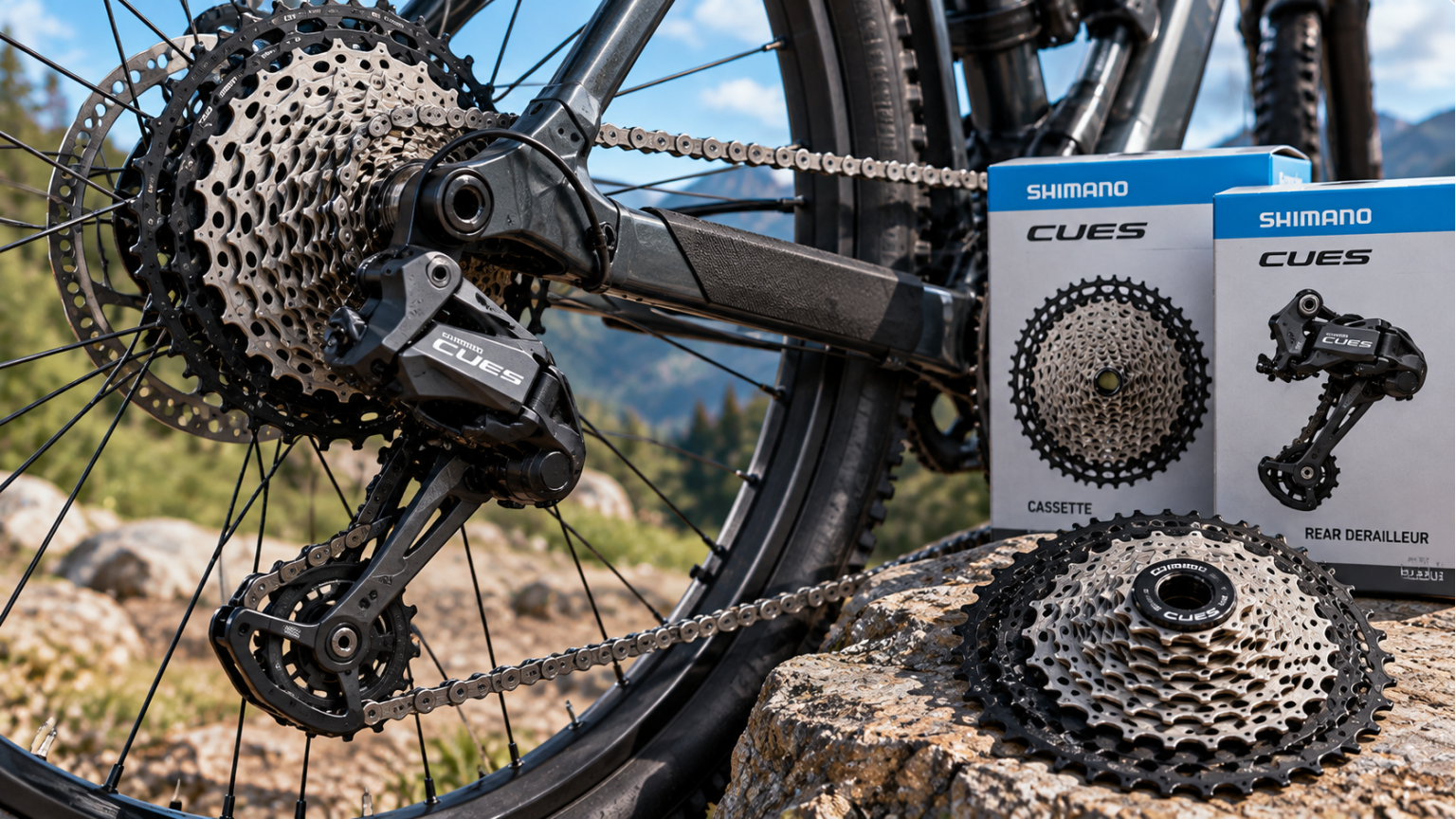 Кассета и переключатель Shimano CUES