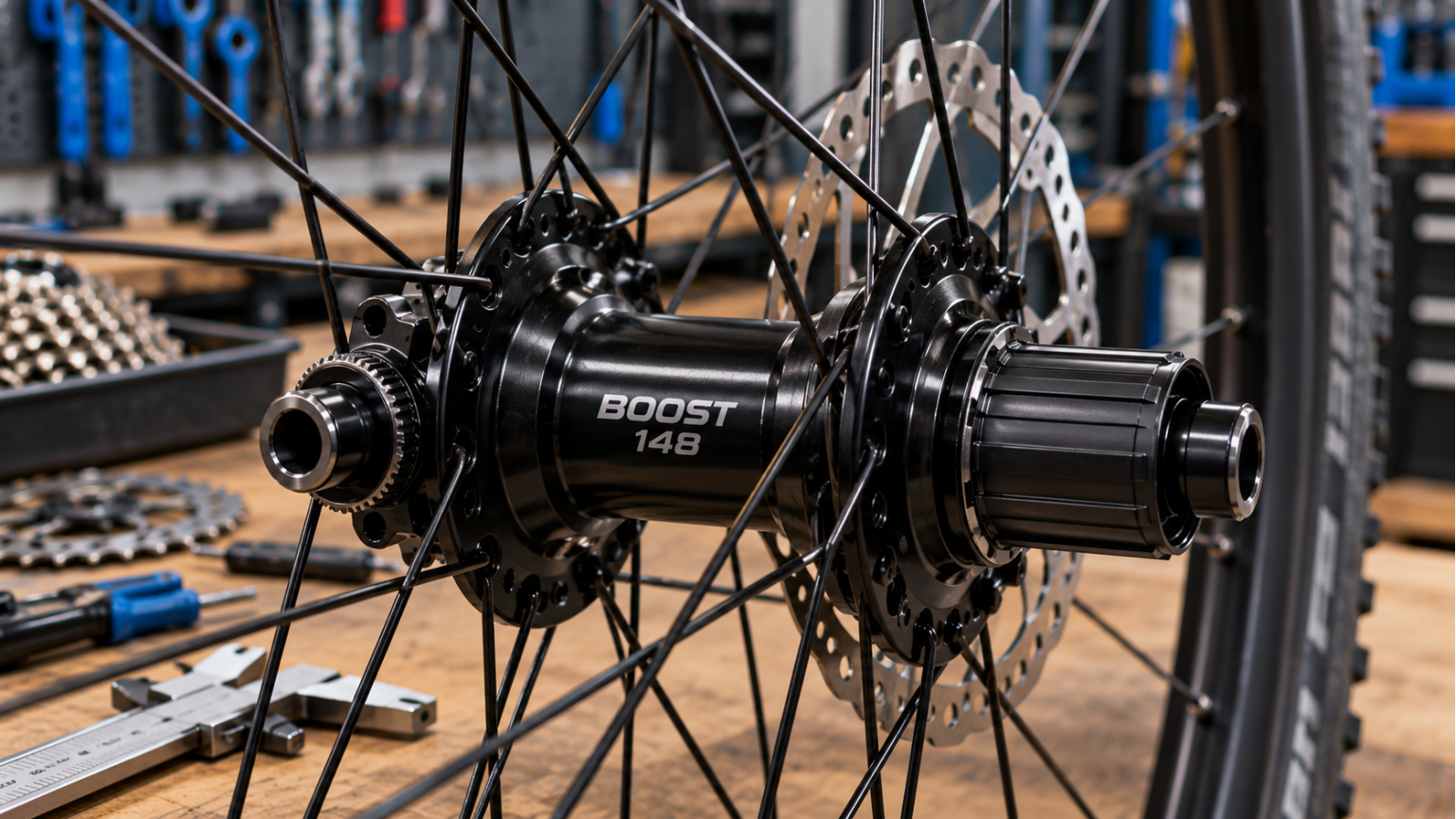 Широкая втулка колеса стандарта Boost