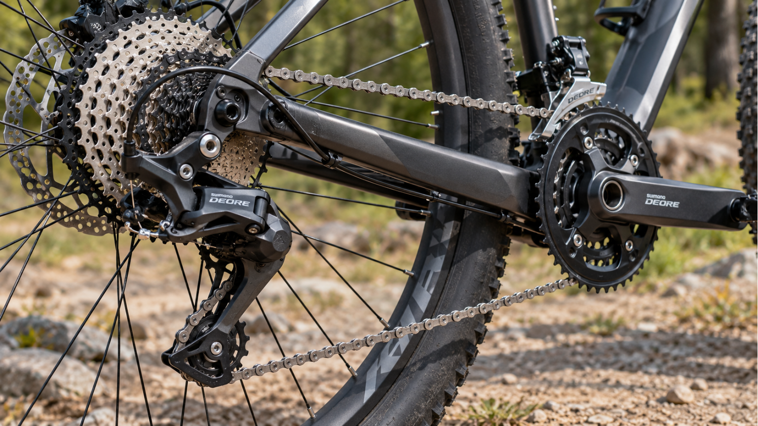 Трансмиссия Shimano Deore на велосипеде