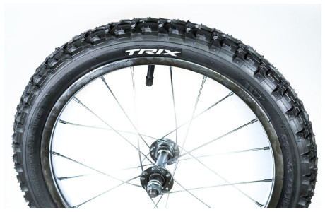 Колесо переднее 16" TRIX, обод одинарный стальной, 615
