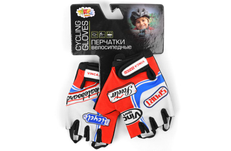 Перчатки велосипедные детские, Formula1,красные, 5XS