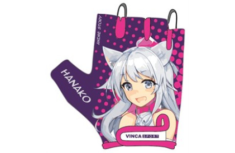 Перчатки велосипедные детские, HANAKO, фиолетовые, 7XS