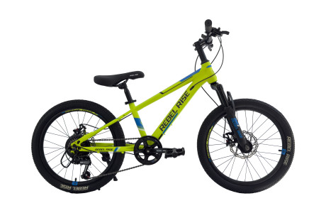 Детский велосипед REBEL RISE AUSTIN 20", сталь, лайм/Чёрный, 2025
