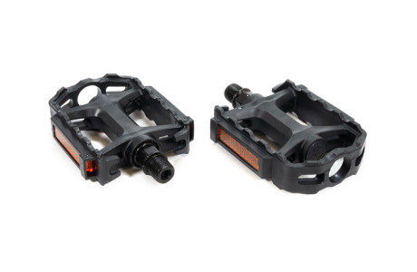 Педали TRIX MTB пластиковые, 105x82мм, резьба 9/16", черные