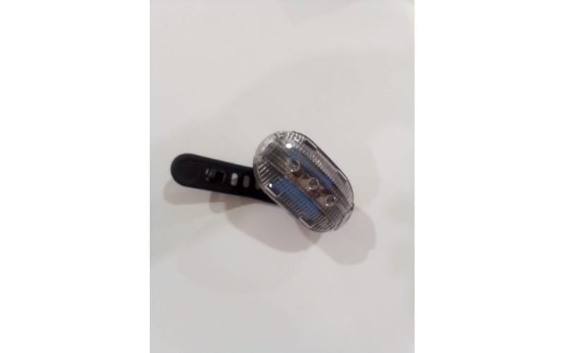 Фонарь передний BBB EcoBeam 0.2W with strap 3x AAA white/blue