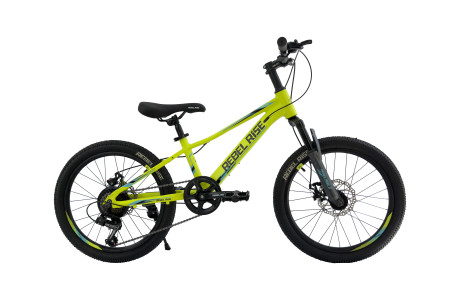 Детский велосипед REBEL RISE RON 20", алюминий, Желтый/Чёрный, 2025