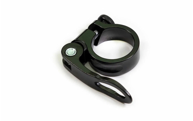 Эксцентрик подседельный с хомутом  ø 28.6 mm (Материал:алюм.;Цвет:black)