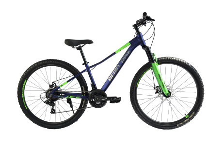 Горный велосипед REBEL RISE ULTRA 27.5", алюминий 14", темно-синий/зеленый, 2025