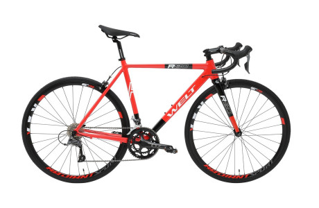 Шоссейный велосипед Welt R80 700C, алюминий 22", красный, 2023