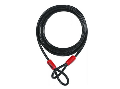 Замок велосипедный, ABUS COBRA, 8x1850 мм,  трос стальной, без замка, черный