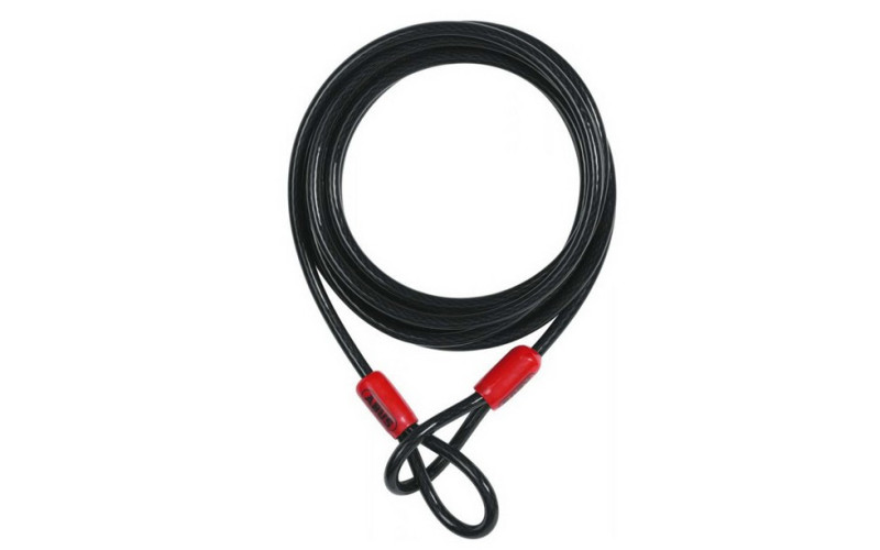 Замок велосипедный, ABUS COBRA, 8x1850 мм,  трос стальной, без замка, черный