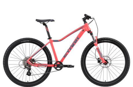 Горный велосипед Stark Viva 27.3 27.5", алюминий 14.5", коралловый/серый, 2024