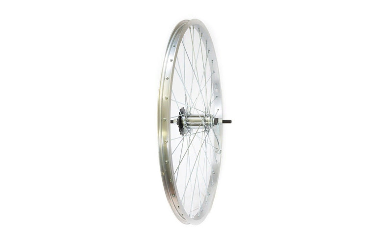 Колесо заднее 20" TRIX, обод одинарный алюминиевый, под V-brake, звезда 1ск., 389