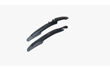Крылья CTB/MTB 24"-26", комплект переднее/заднее, пластик, черно-серые