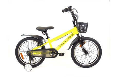 Детский велосипед ORLAN WING JUNIOR 18", сталь, желтый, 2025