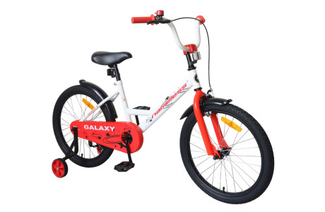 Детский велосипед Nameless GALAXY 18", сталь, белый/красный, 2026