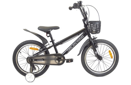 Детский велосипед ORLAN WING JUNIOR 18", сталь, черный, 2025