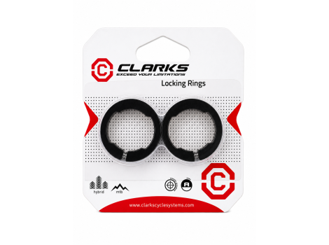 Грипстопы CLARK`S кольцевые СLR, алюминиевые, анодированные, черные