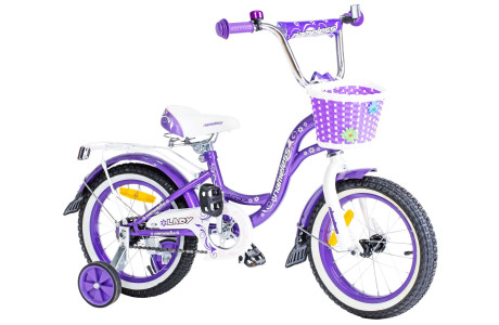 Детский велосипед Nameless LADY 14", сталь, фиолетовый, 2026
