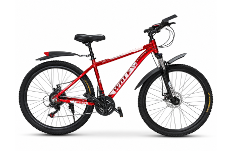 Горный велосипед MTB 26", алюминий, красный, 2026