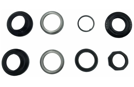 Рулевой набор NECO H115, Steel, MTB, 1 1/8" 44/50x30mm, Полуинтегрир., насып., Black