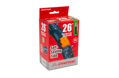КОМПЛЕКТ КАМЕР 26x1.95-2.125 CHAOYANG, A/V 48мм, герметик, ДВЕ ШТУКИ