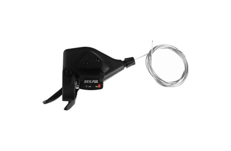 Манетка Skillful, 3 скорости, трос 1800 мм, совместим с Shimano