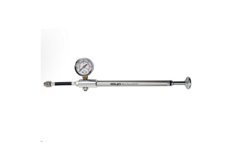 Насос GIYO, max 300 psi, AL корпус, манометр, микро-регулировка, для вилок и амортизаторов
