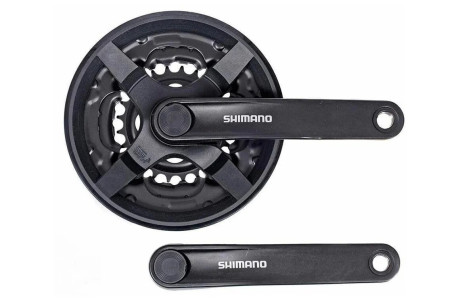 Система Shimano TY301, 170мм, Кв, 42/34/24, с защитой, черн, б/уп