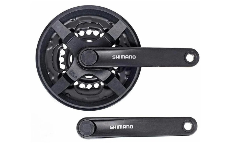 Система Shimano TY301, 170мм, Кв, 42/34/24, с защитой, черн, б/уп