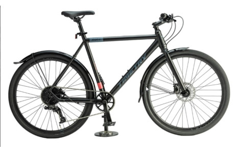 Шоссейный велосипед TT261 700C, алюминий 23", Чёрный/красный, 2024