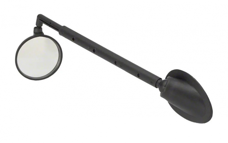  Фото Зеркало заднего вида TRIX, крепление на шлем, теле. стрела, вращение 360°, Ø38 х 76-127мм, пластик,