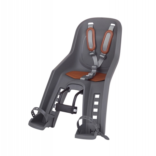  Фото Детское кресло переднее Polisport Bubbly Mini Plus крепление на рулевую трубу, charcoal grey /brown