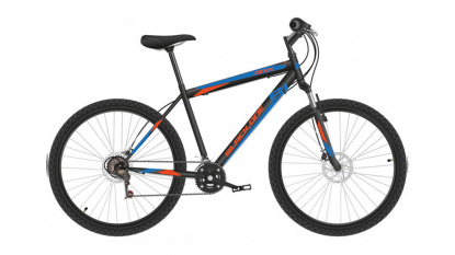 27,5"Велосипед Black One Onix D,рама сталь 20,чёрный/оранжевый/синий