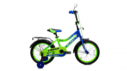 16" Велосипед BLAST CROSS, зеленый матовый, 1601BC-3